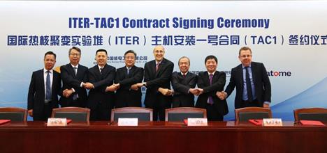 L'assemblage d'ITER : signature de contrats